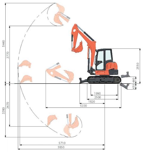 5 tonn Kubota U48-4 - Bilde 3