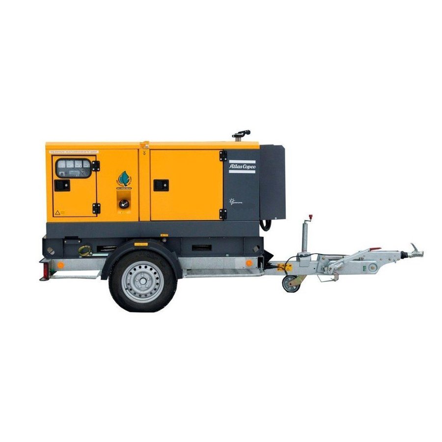 Strømaggregat tilhengermontert Diesel 60 kVA - Bilde 1