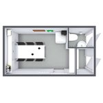 Letthus 420 3-dørs m/ toalett - Bilde 2