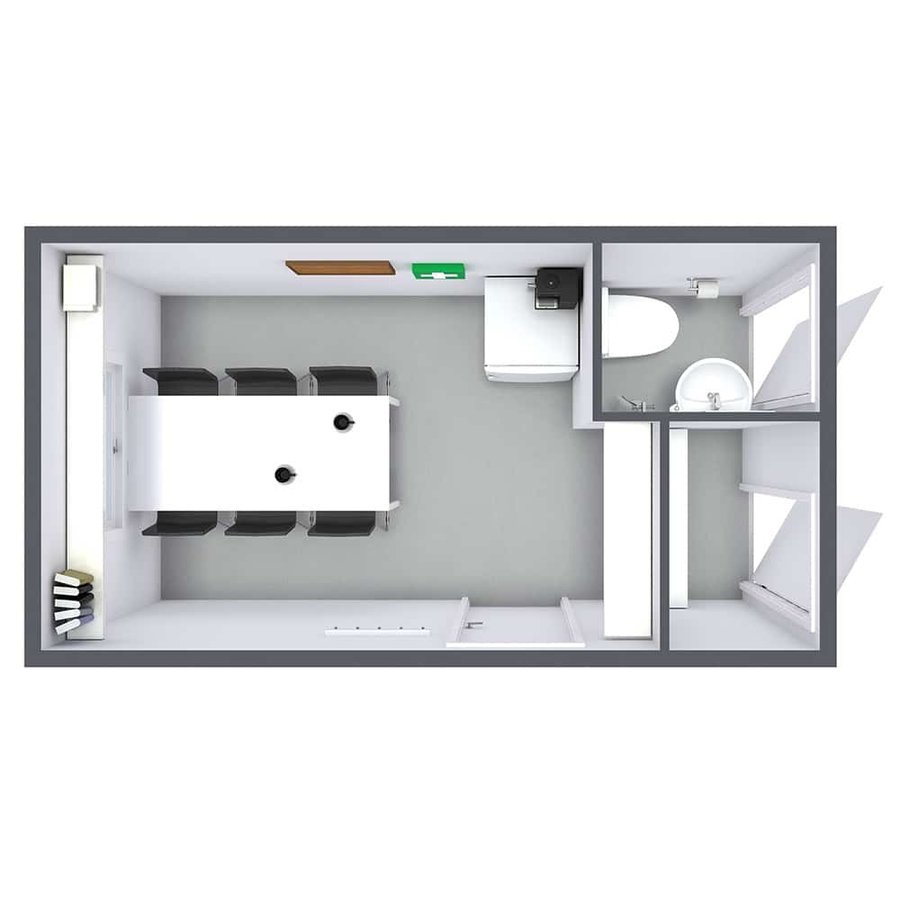 Letthus 420 3-dørs m/ toalett - Bilde 2