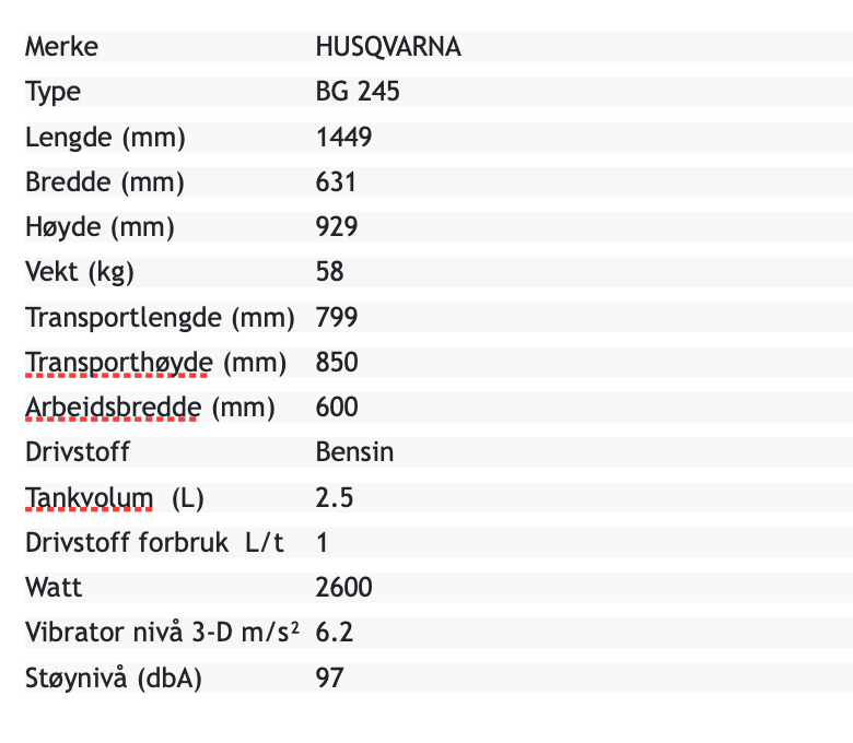 Glattemaskin bensin 600 mm - Body Image