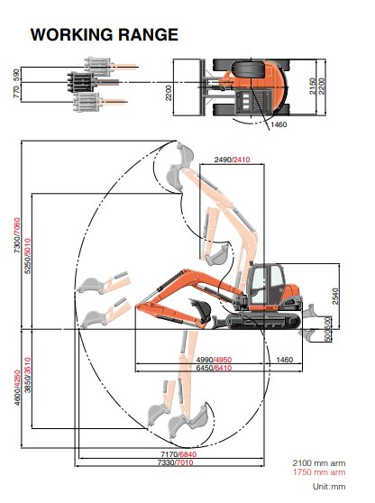 8 tonn Kubota KX080-4a2 - Bilde 3